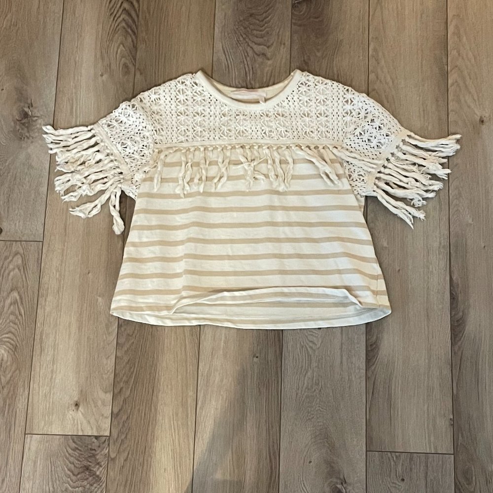 See By Chloe Fringe Crop Top